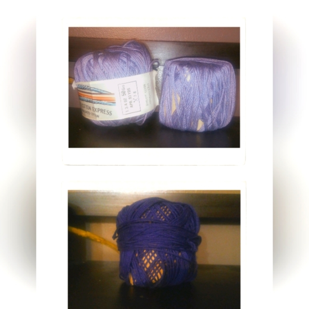 Galler's Cotton Express 100% Mercerized Cotton Yarn in Lavender + Purple